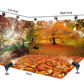 Aperturee Aperturee Sunlight Maple Forest Autumn Photo Room Set Backdrop